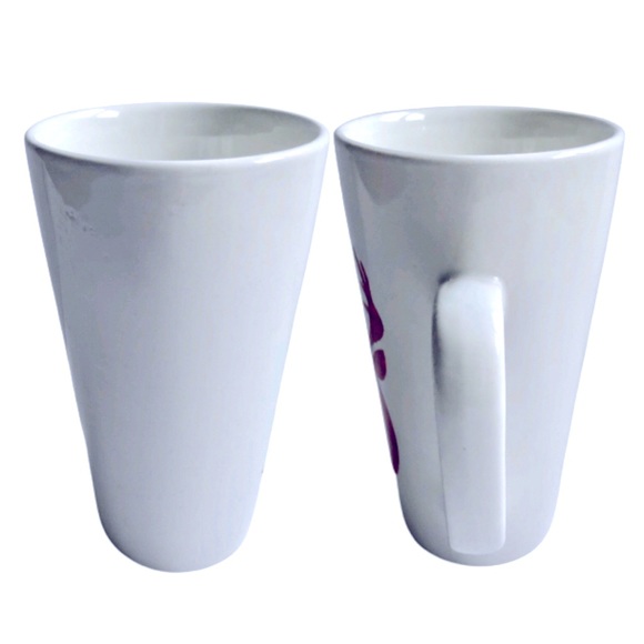 NEW Latte Mug Deer Plaid Reindeer Coffee Ceramic 6” Tall NWOT - Picture 3 of 14